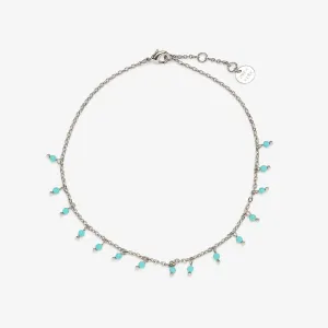 Floating Gemstone Anklet