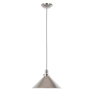 Grenoble Single Polished Nickel Pendant - ID 5913