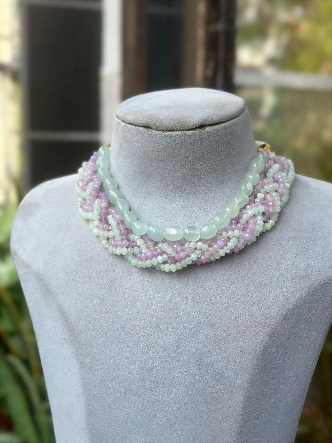 Handmade Beaded Boho Choker Necklace