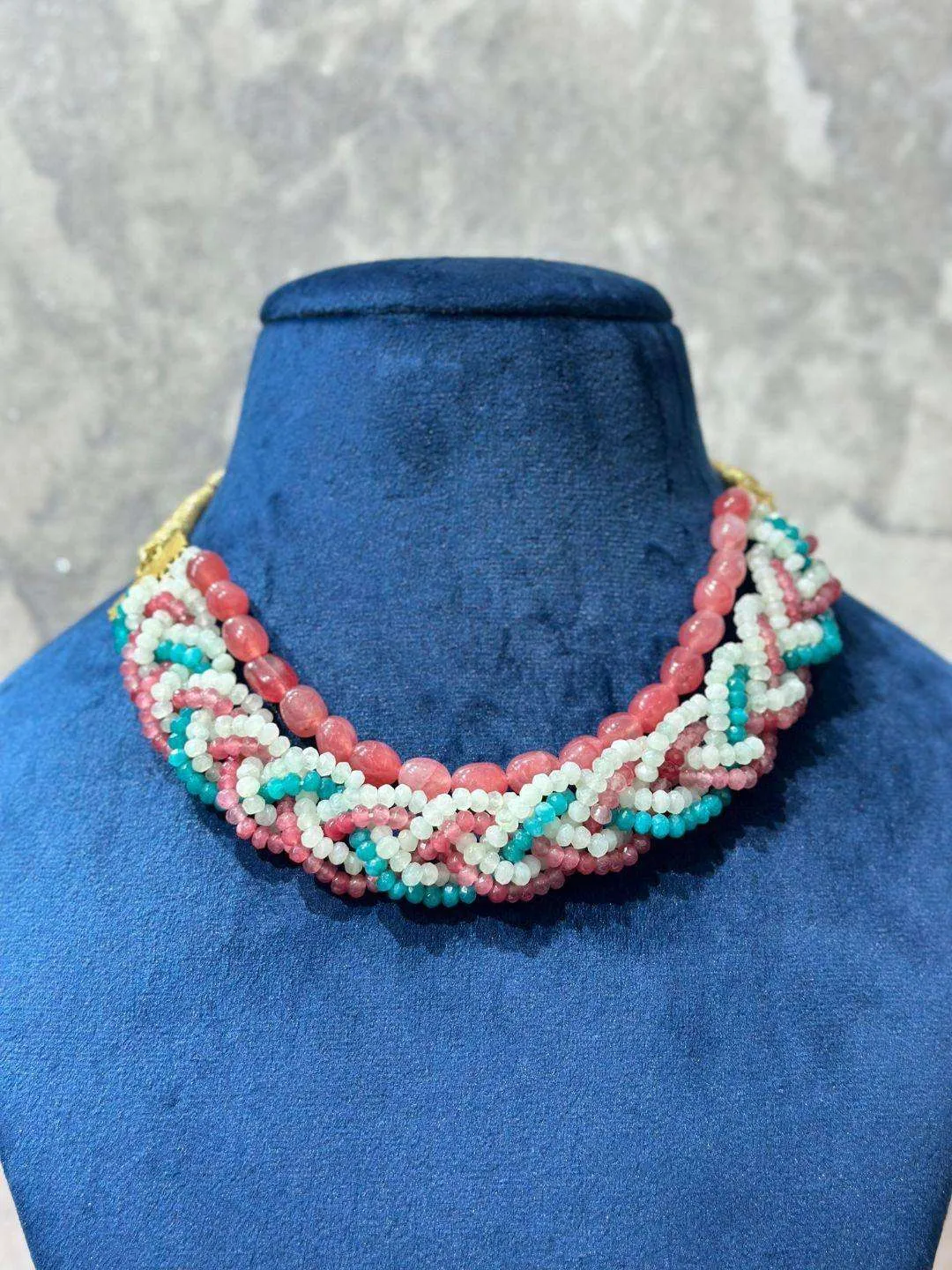 Handmade Beaded Boho Choker Necklace