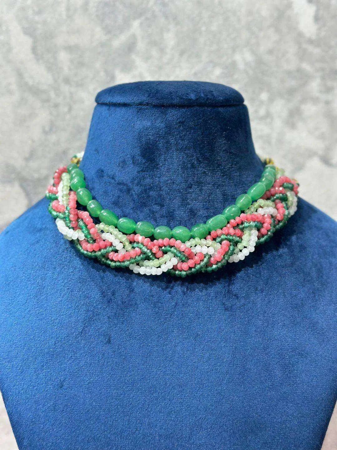 Handmade Beaded Boho Choker Necklace