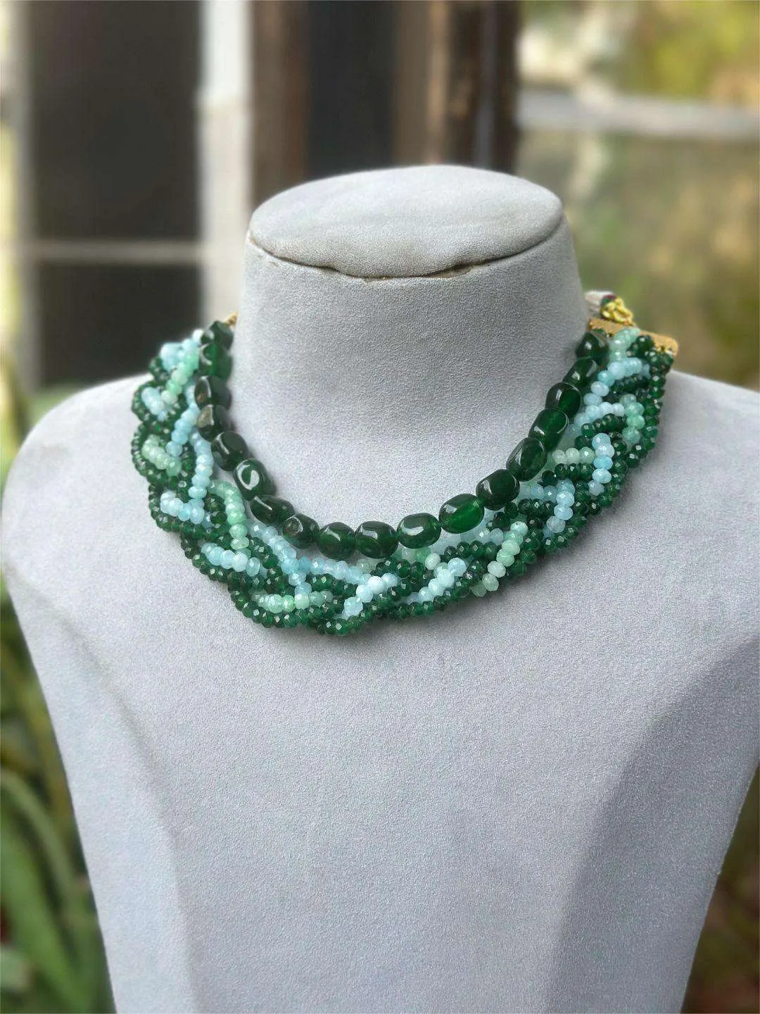 Handmade Beaded Boho Choker Necklace