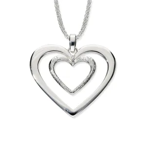 Hearts Silver Pendant P886