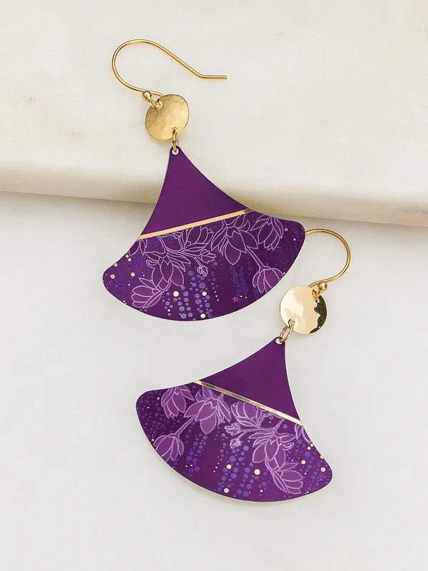 Holly Yashi Plum Delia Earrings