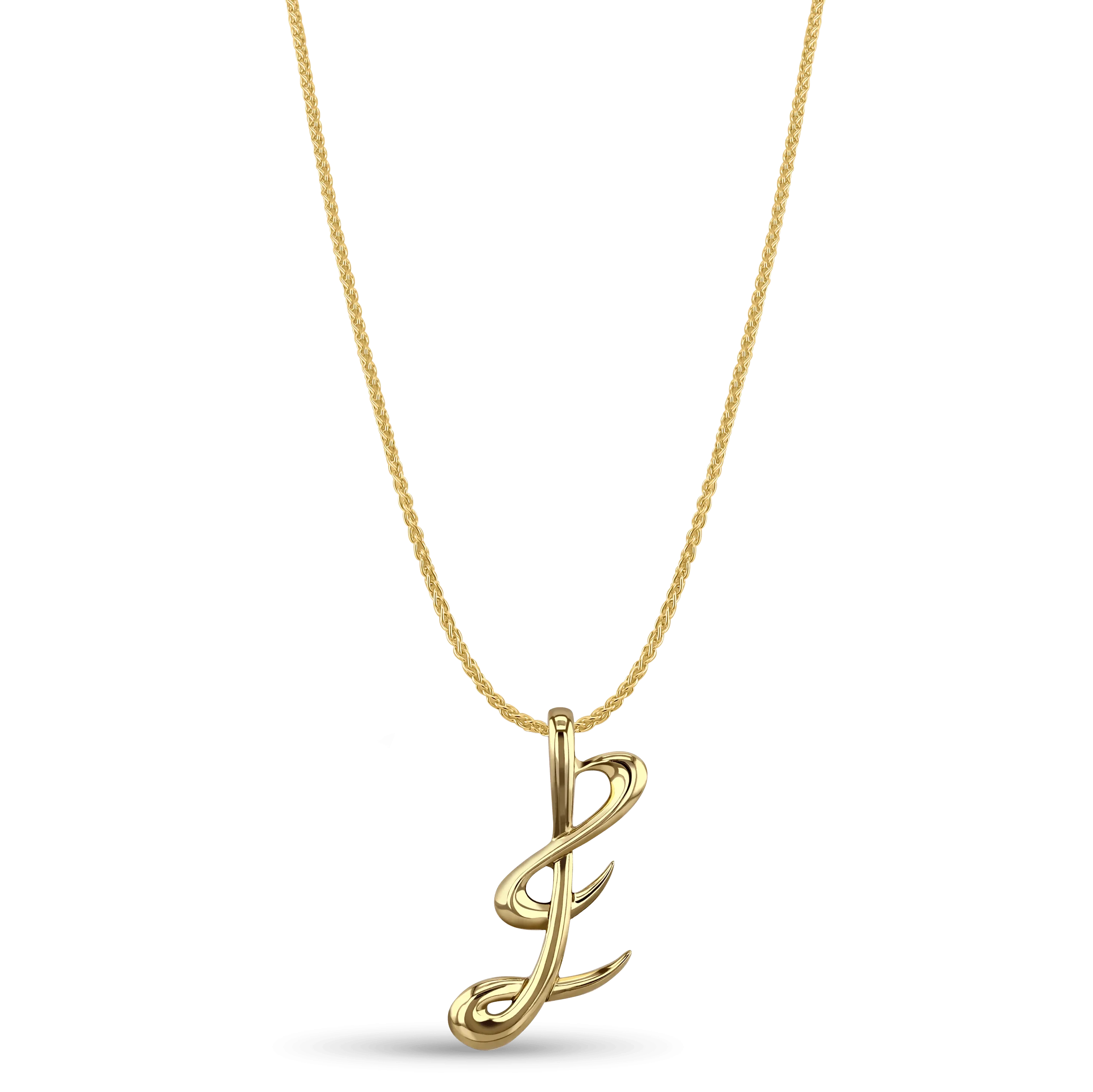 Initial E Love Letter Pendant