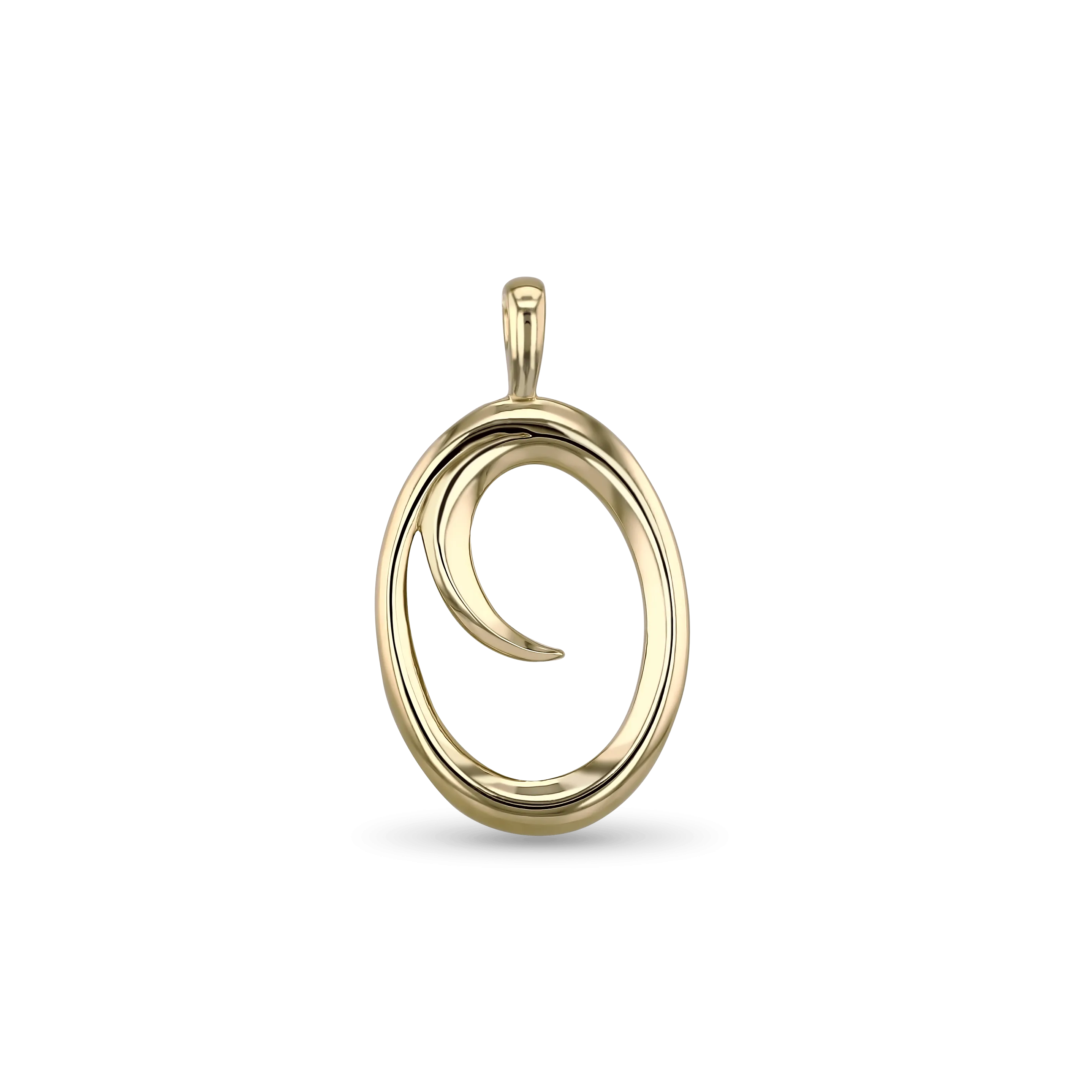 Initial O Love Letter Pendant