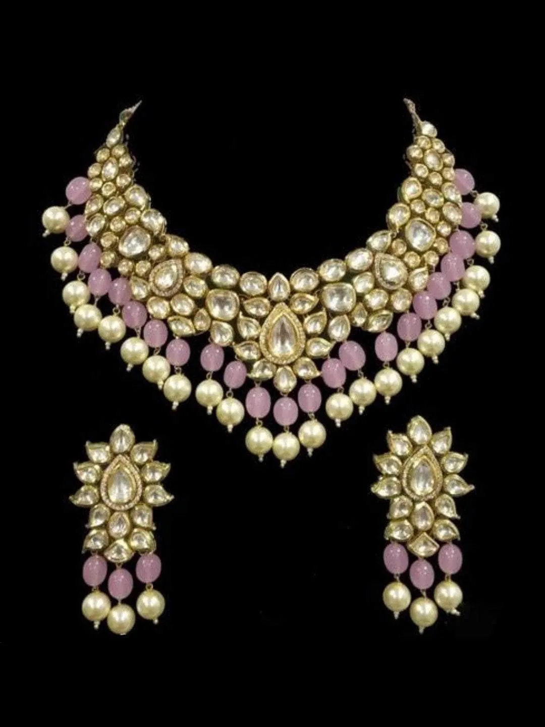 Intricate Moti Kundan Necklace