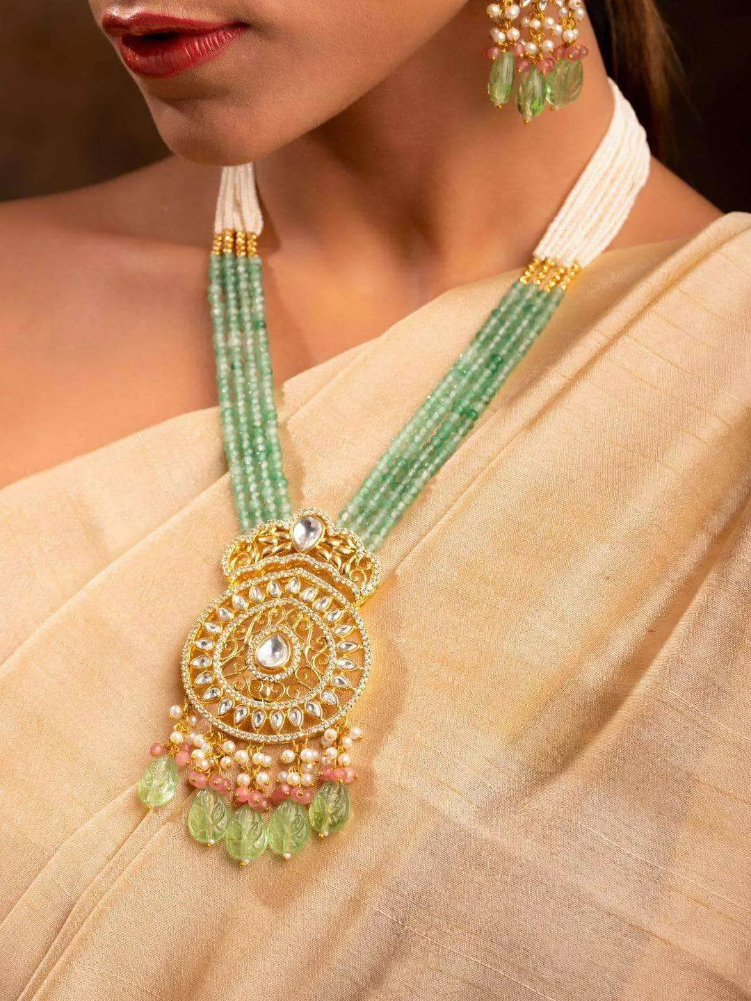 Kundan And Semi Precious Royal Haar