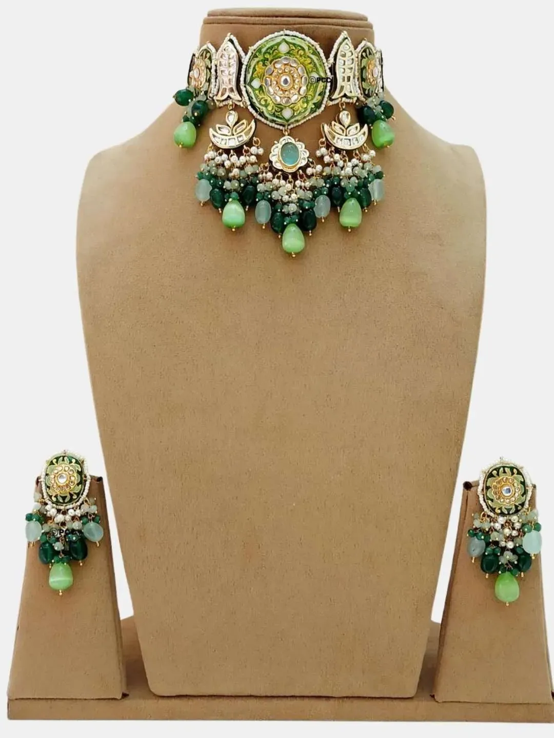 Kundan Tanjore Bridal Necklace Set