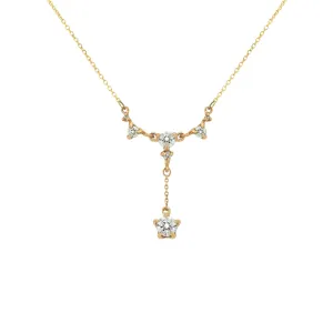 Lab Grown Brilliant Diamond Lune Palace Necklace