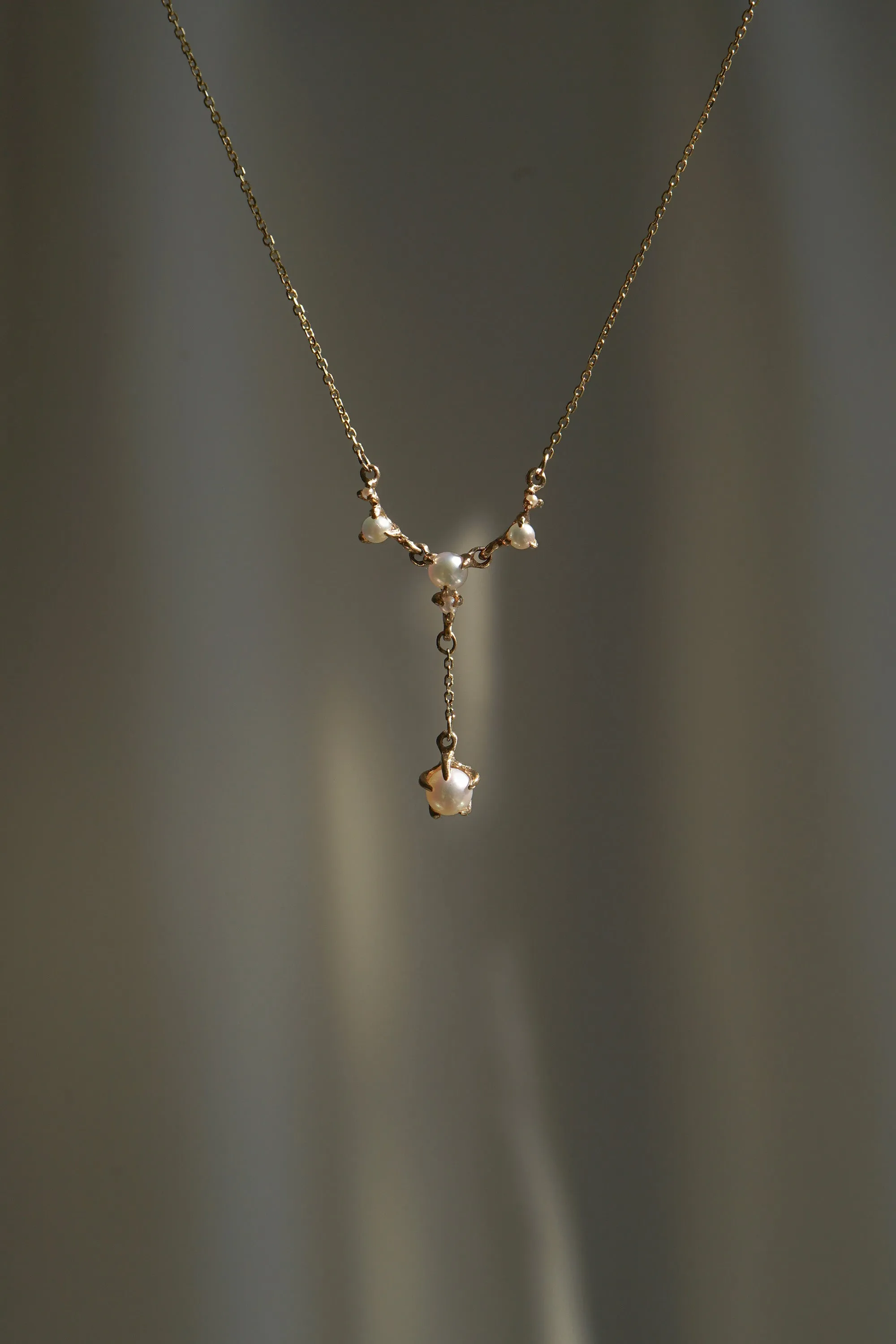 Lab Grown Brilliant Diamond Lune Palace Necklace