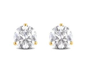 Lab-Grown Diamond 3ct. tw. Round Brilliant Solitaire Studs | White