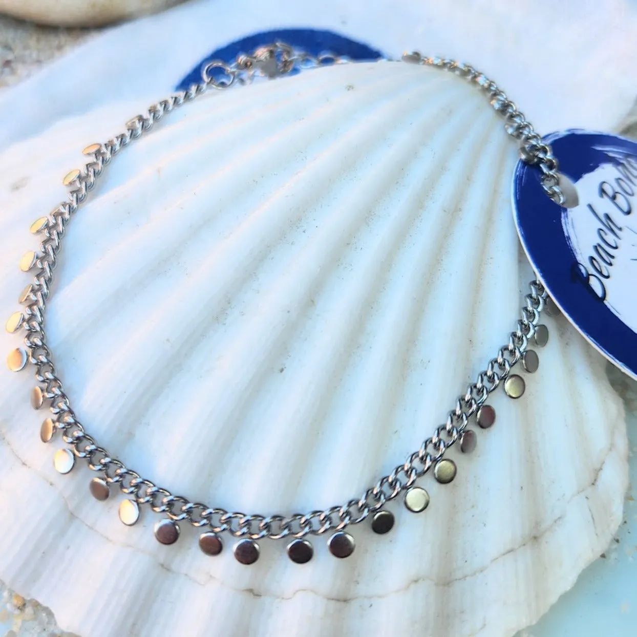 LE PENNIES SILVER OR GOLD - WATERPROOF BEACH BOHO ANKLETS