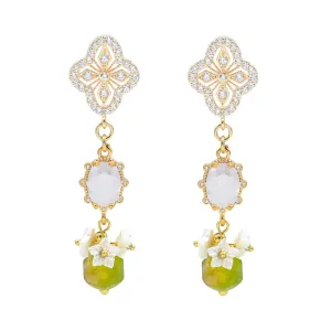 Lush Floral Gem Earrings