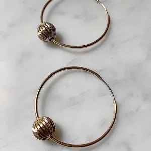 LUSH JEWELRY - CORRUGATED BEAD HOOPS