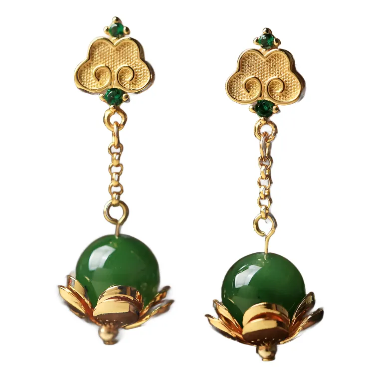 Luxe Jade Earrings