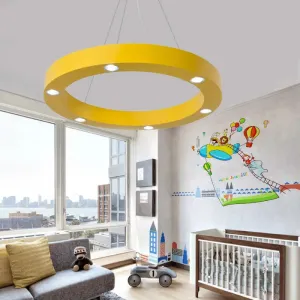 Modern LED Ceiling Pendant | Game Room Ring Hanging Light | Durable Metal Finish | Stylish & Lovely Design