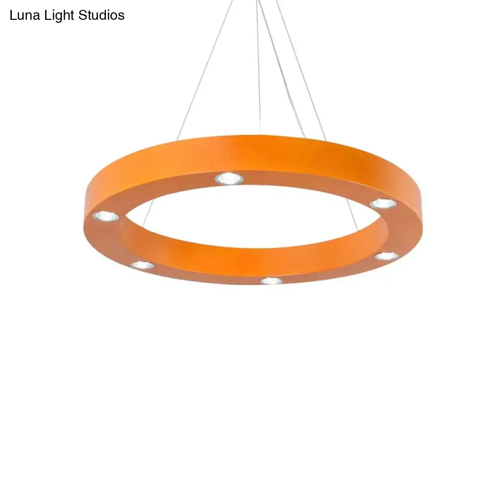 Modern LED Ceiling Pendant | Game Room Ring Hanging Light | Durable Metal Finish | Stylish & Lovely Design