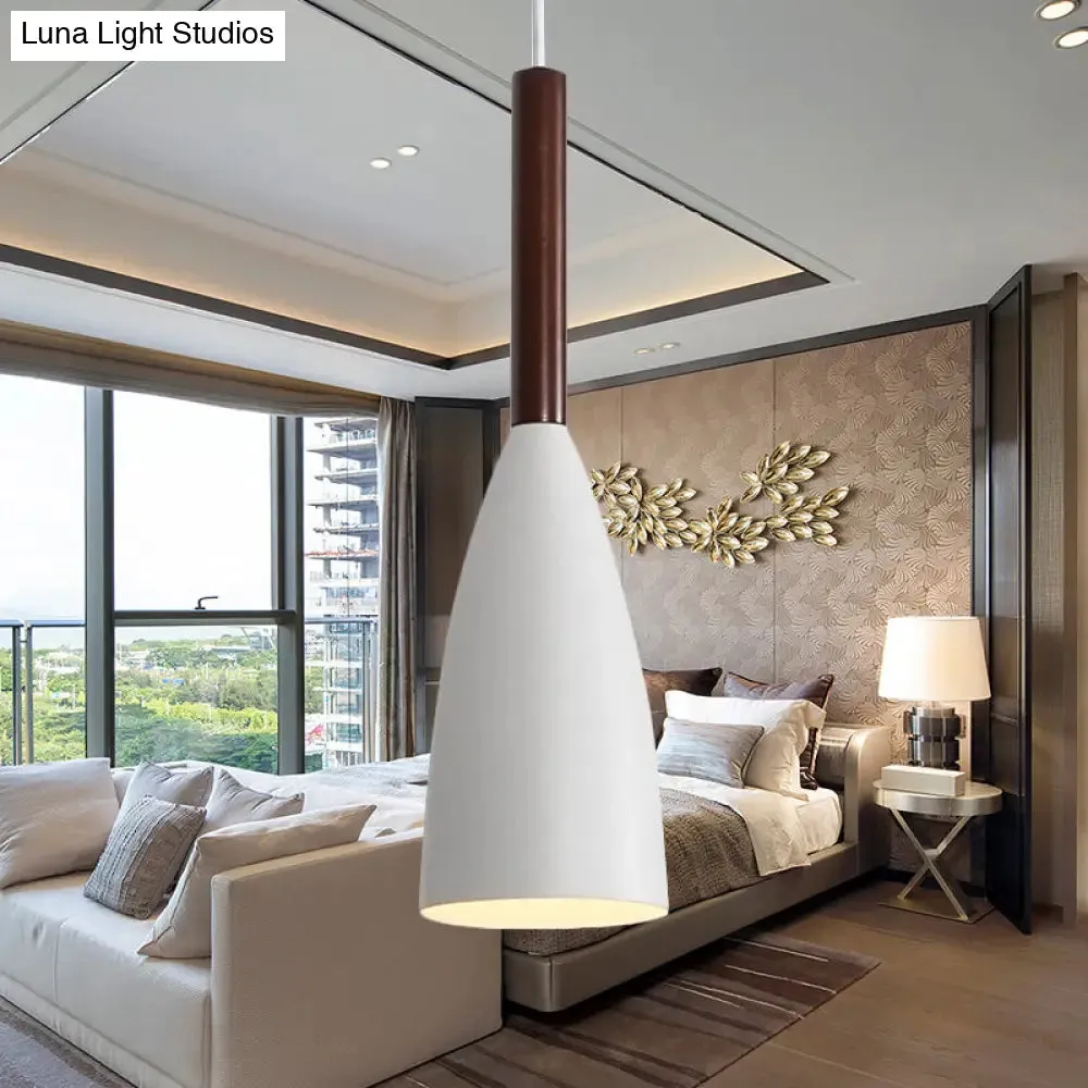 Modern Metallic Cone Pendant Lamp – Stylish Hanging Light for Restaurants