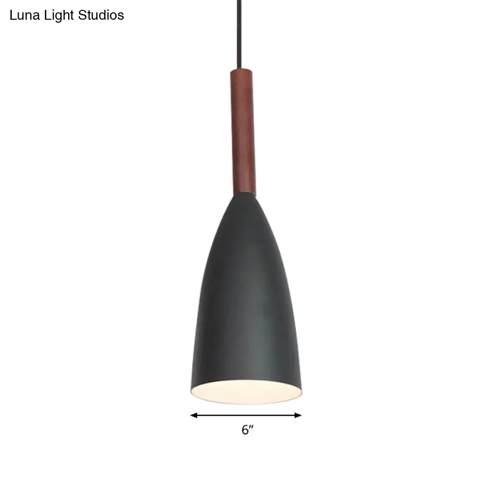 Modern Metallic Cone Pendant Lamp – Stylish Hanging Light for Restaurants