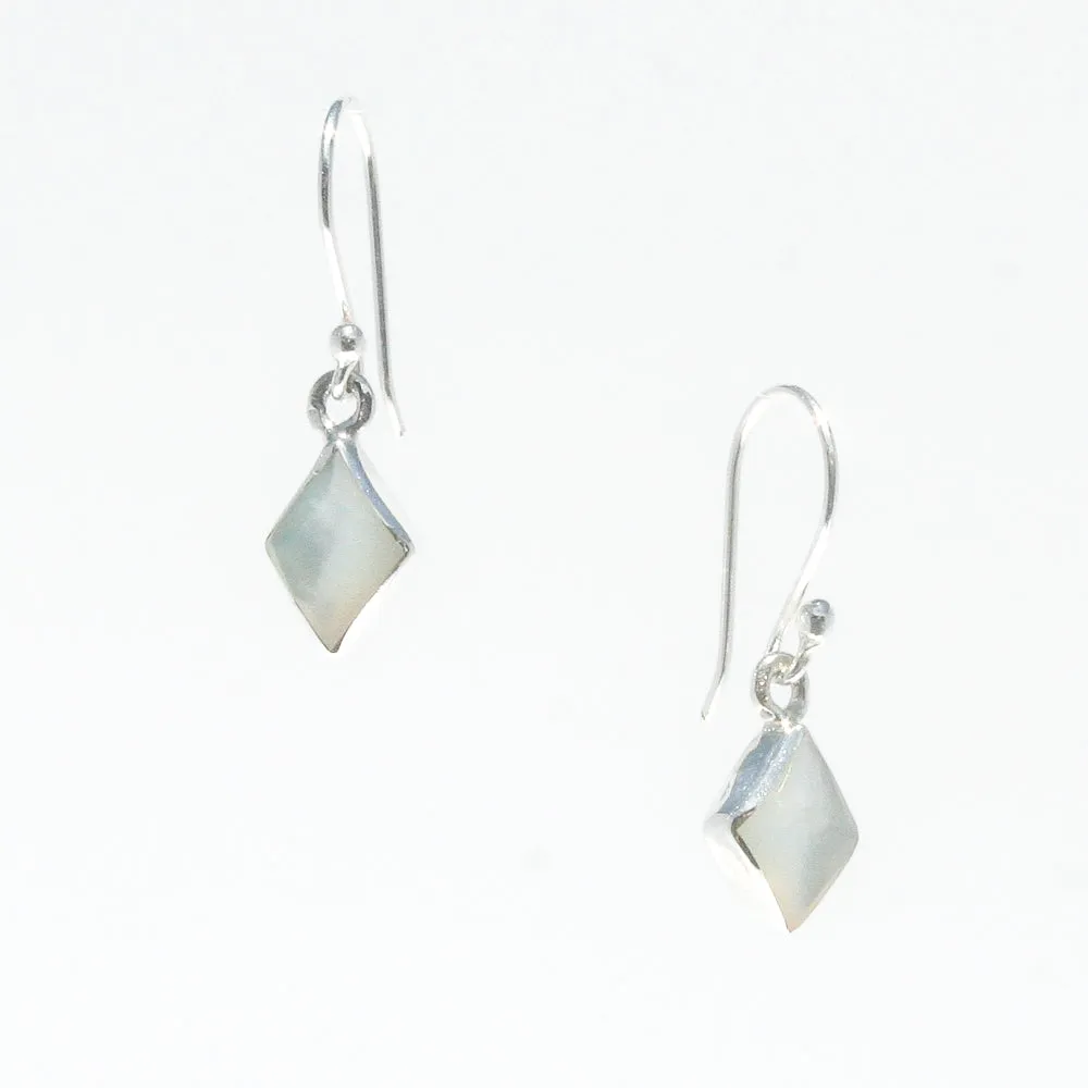 Moonlight Diamonds Mother of Pearl Earrings