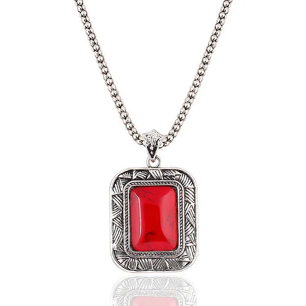 New Fashion Vintage Geometry Square Pendants Necklace Chain Bracelet drop Earrings jewelry sets for women