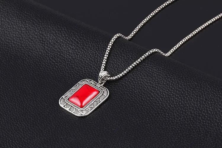 New Fashion Vintage Geometry Square Pendants Necklace Chain Bracelet drop Earrings jewelry sets for women