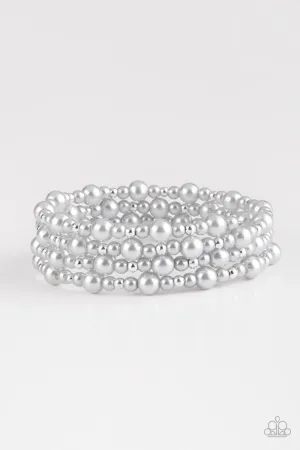 Paparazzi Bracelet ~ Classic Confidence - Silver