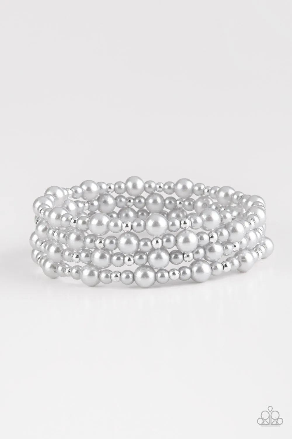 Paparazzi Bracelet ~ Classic Confidence - Silver