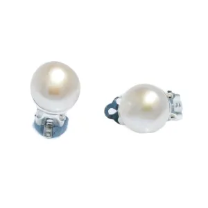 Pearl Clip-On Sterling Silver Earrings