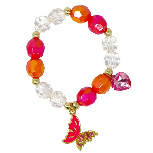 Pink Poppy Butterfly Friends Bracelet-Onesize