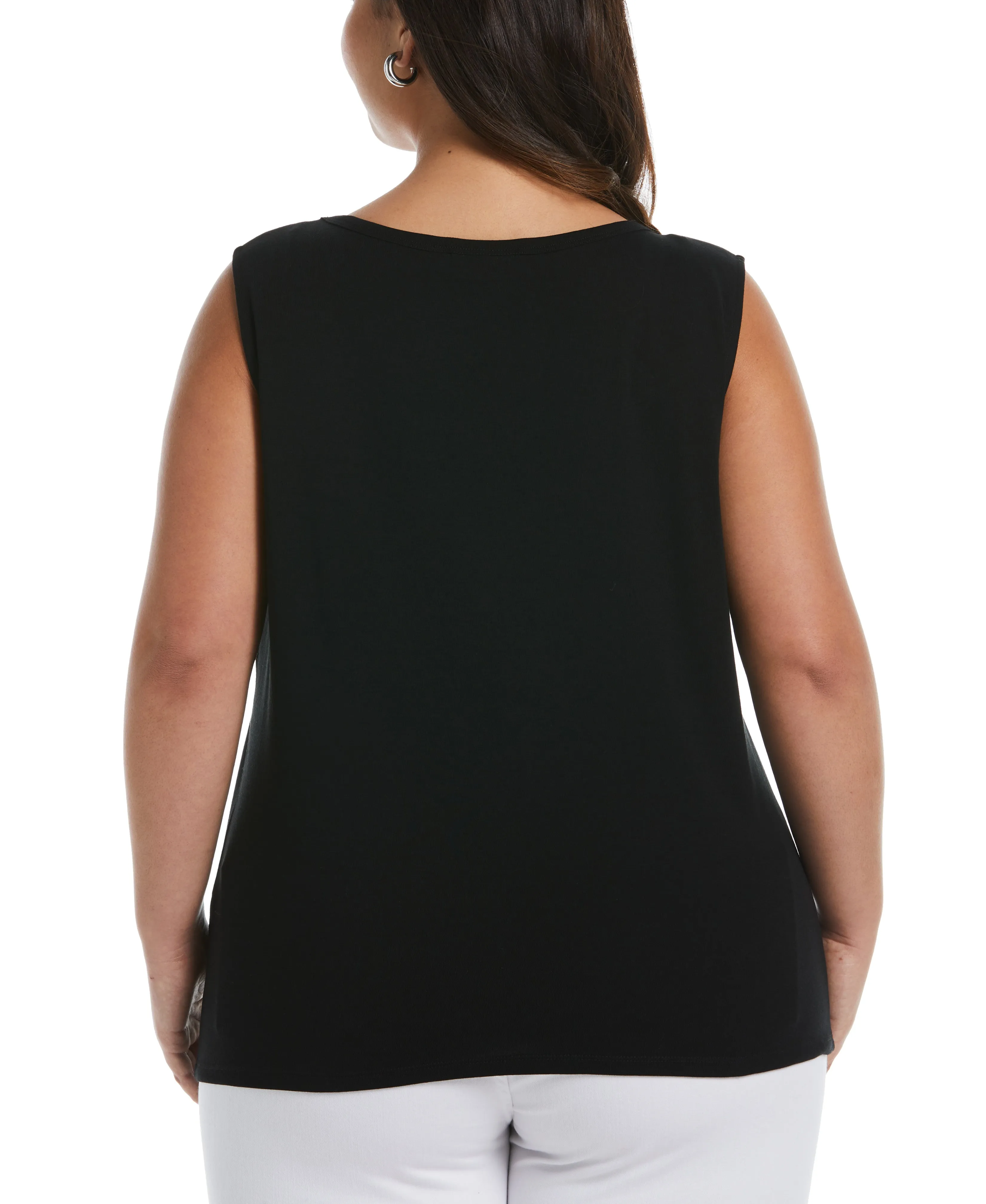 Plus Size Tank Top with Hardware