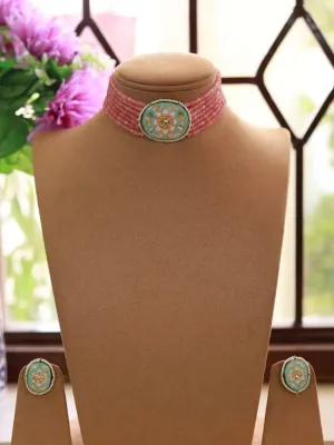 Rajasthani Kundan Choker Necklace Set