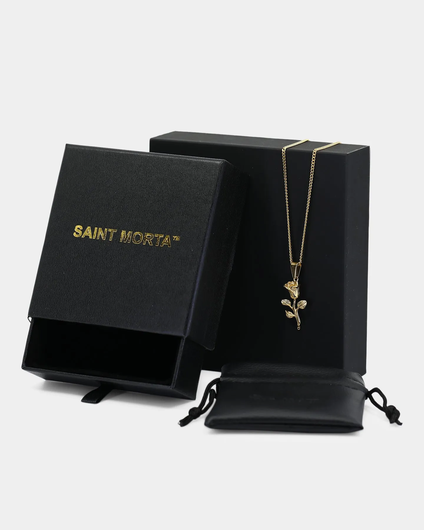 Saint Morta Rose Pendant Gold