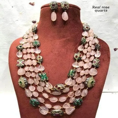 Semi Precious Layered Necklace Set