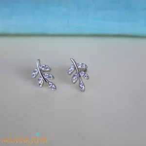 Silver Stalk Earrings