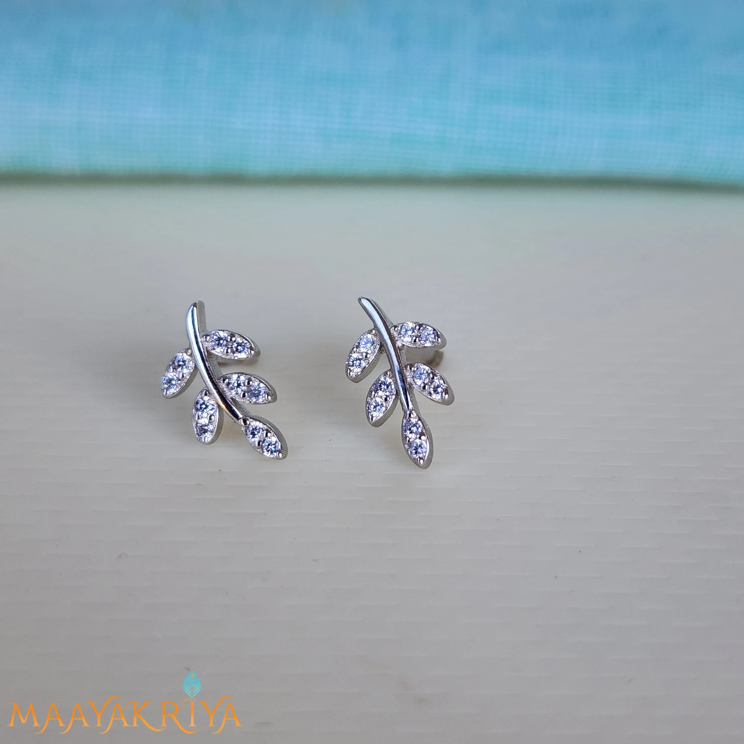 Silver Stalk Earrings