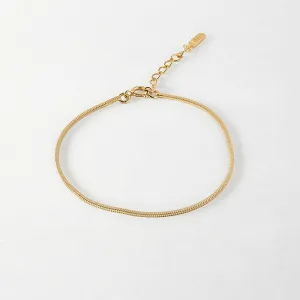 Snake Chain Anklet - Gold