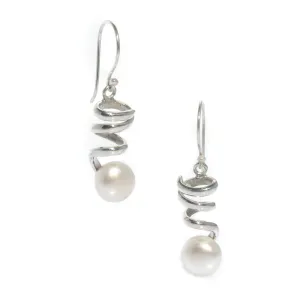 Staircase to the Moon Reflection Pearl Earrings