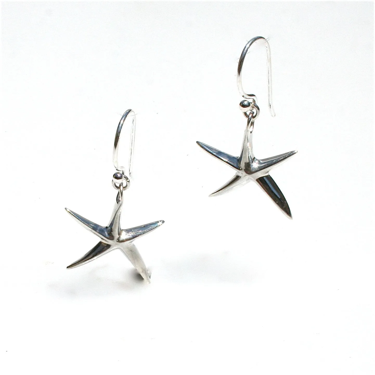 Starfish Earrings Silver