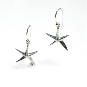 Starfish Earrings Silver