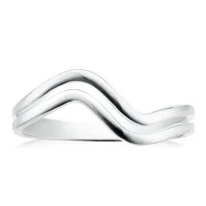 Sterling Silver Wave Ring