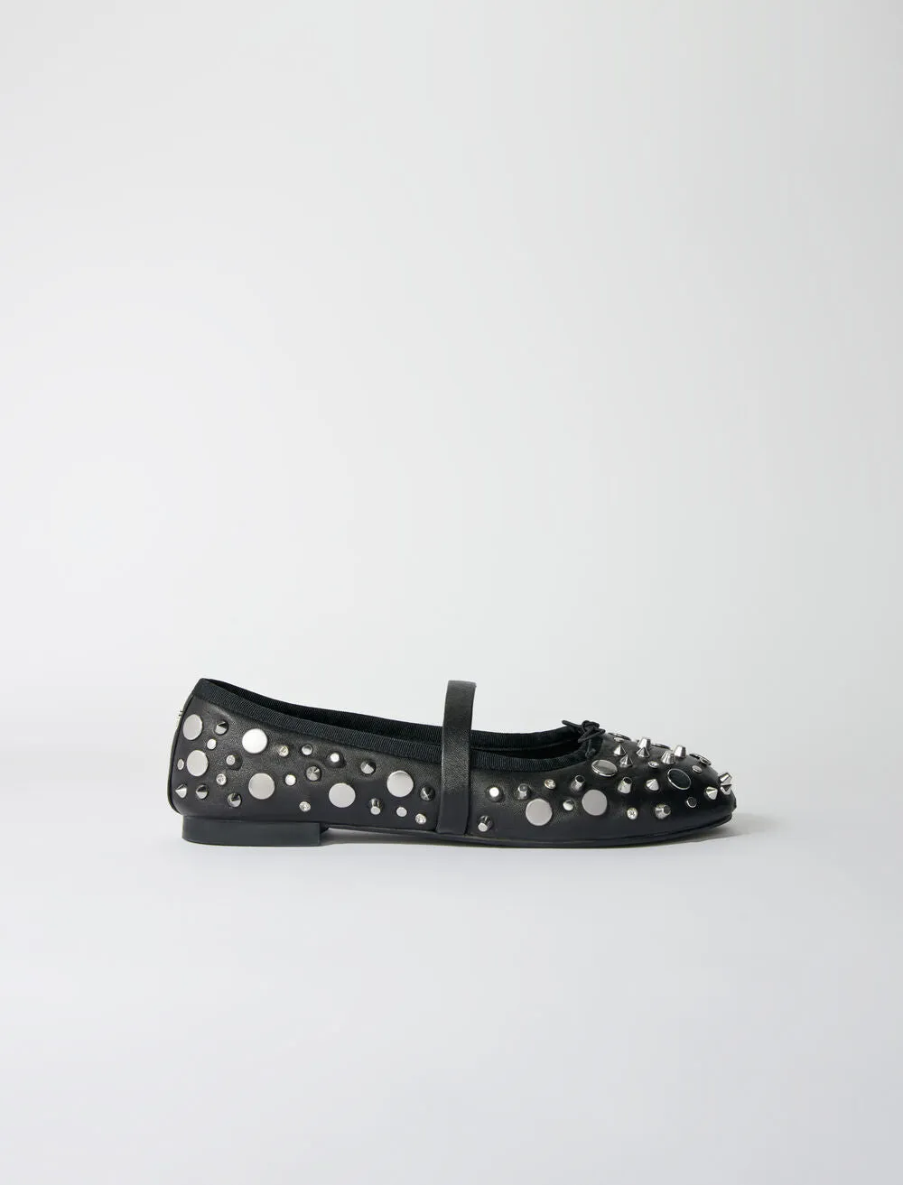 STUDDED BALLET FLATS