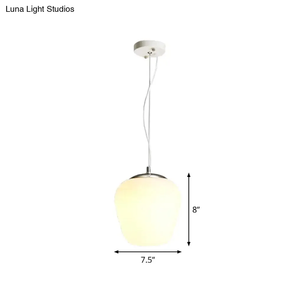 Stylish Nordic Pendant Light with Opal Glass - Ideal for Office and Kitchen Island