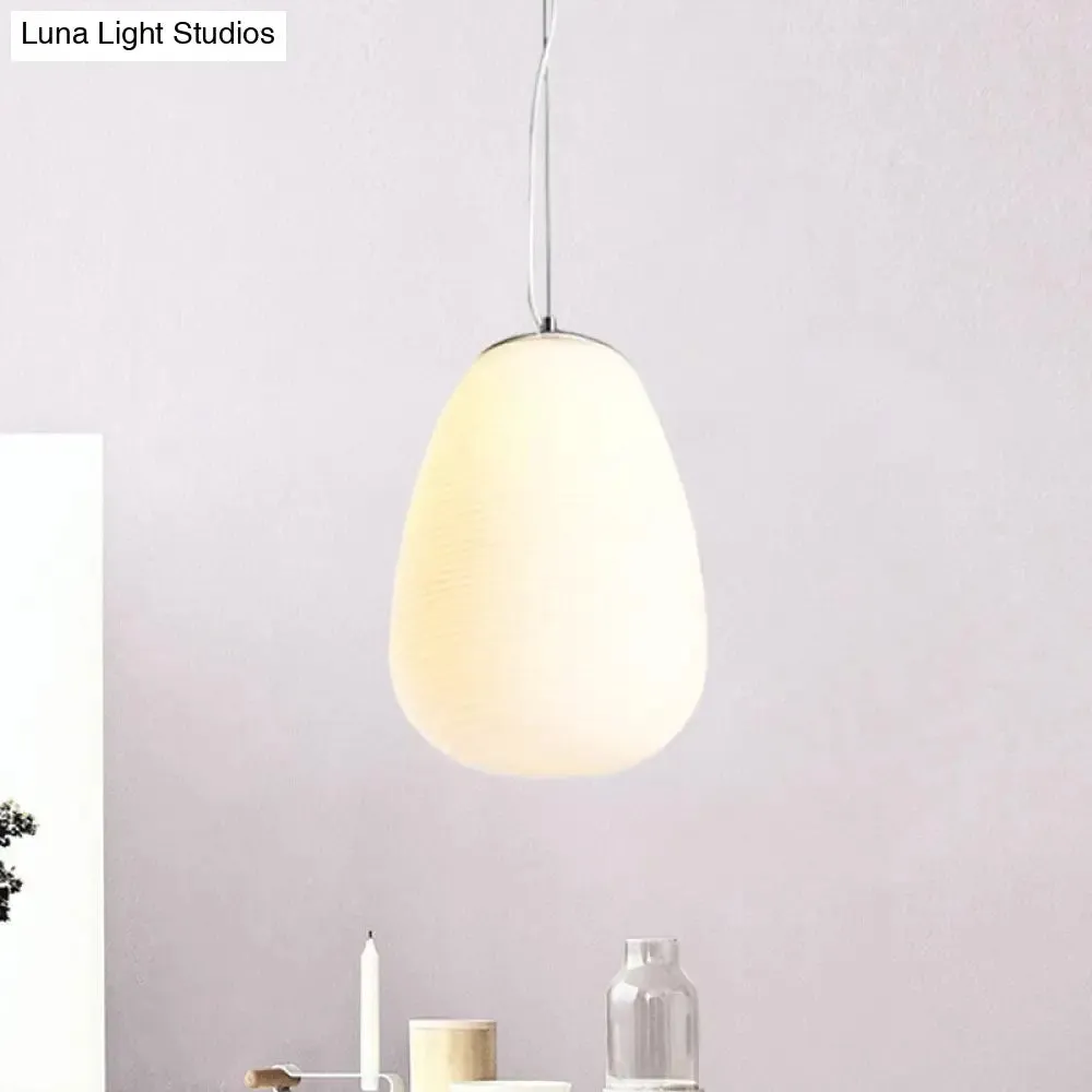 Stylish Nordic Pendant Light with Opal Glass - Ideal for Office and Kitchen Island