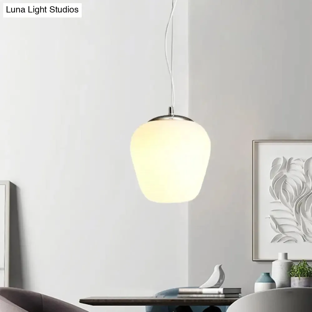 Stylish Nordic Pendant Light with Opal Glass - Ideal for Office and Kitchen Island