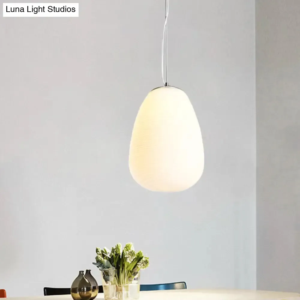 Stylish Nordic Pendant Light with Opal Glass - Ideal for Office and Kitchen Island