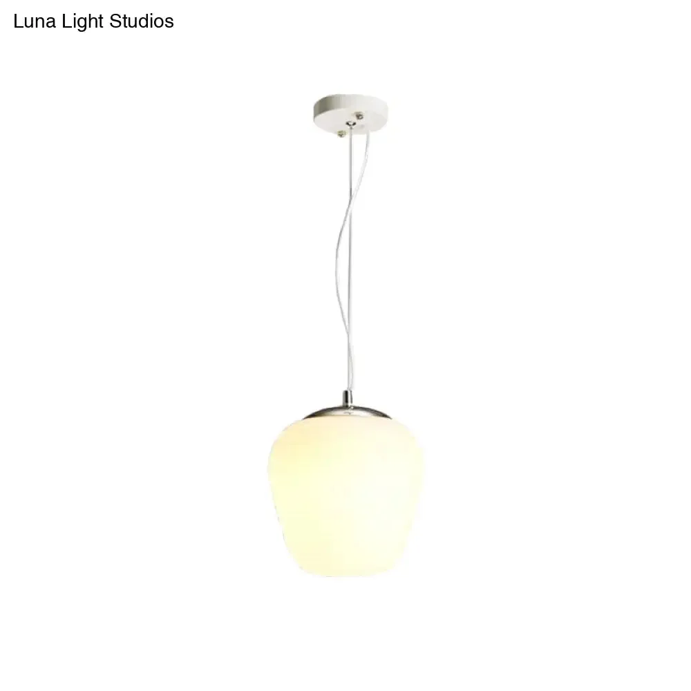 Stylish Nordic Pendant Light with Opal Glass - Ideal for Office and Kitchen Island