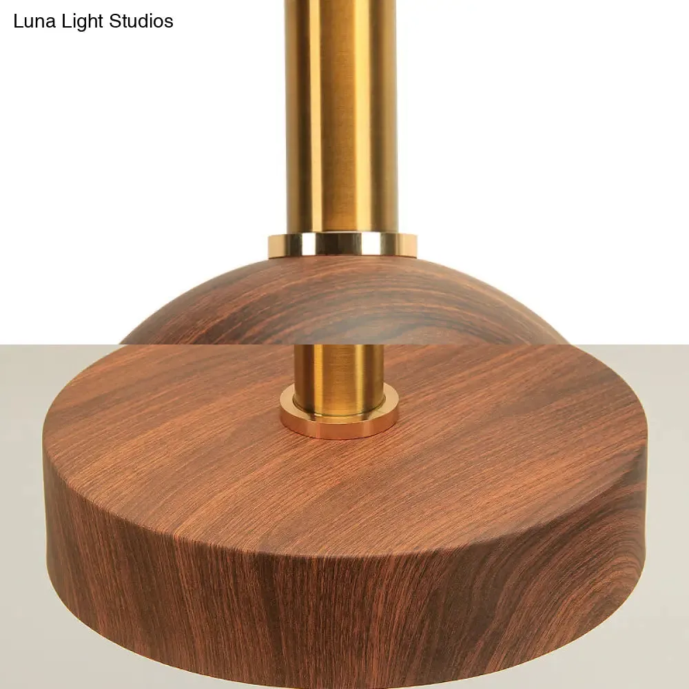 Stylish Wood Pendant Light for Bedroom or Porch - Small, Brown, and Modern