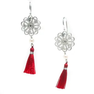 Tassel Earrings Sunset